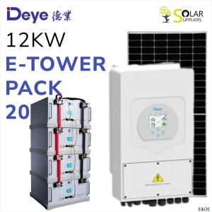 DEYE 12KW 3-PHASE E-TOWER PACK 20
